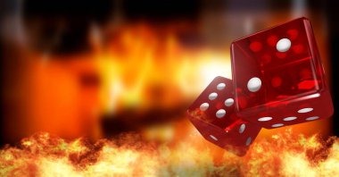 Live roulette table in action